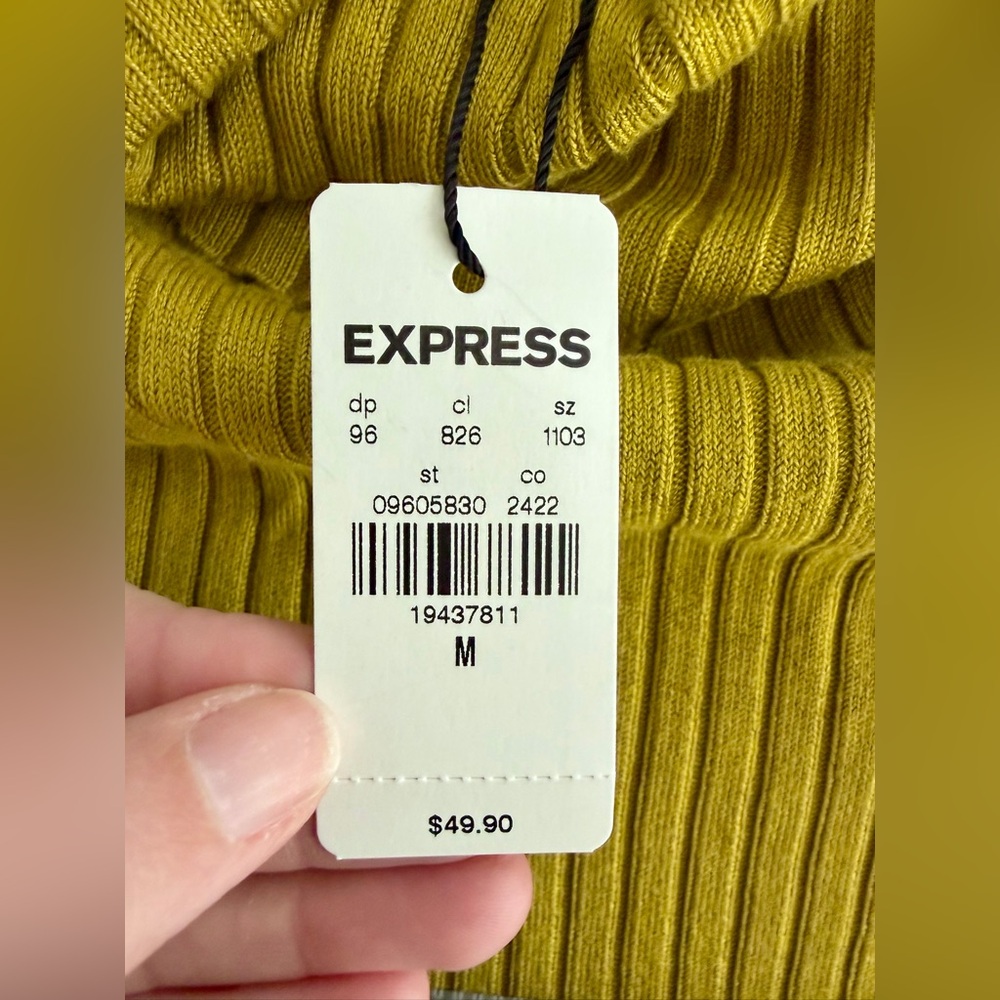 Express Sleeveless Ribbed Turtleneck Sweater M - Picture 6 of 6